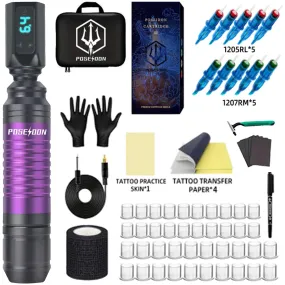 POSEIDON Tattoo  Kit with RCA Interface & Rotary Pen