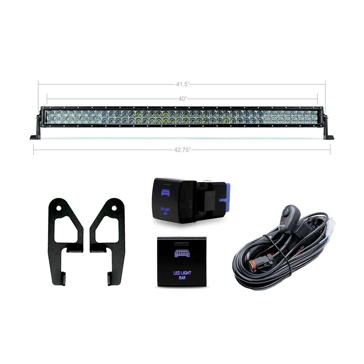 Premium Roof Rack Front Light Bar Kit for Toyota Tacoma 2024 