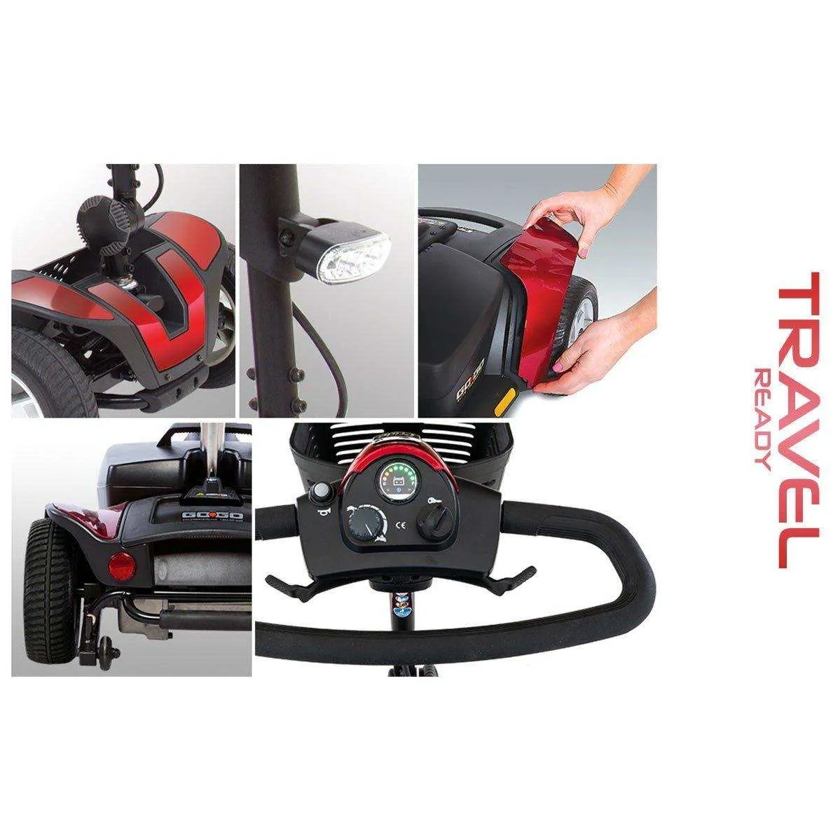 Pride Mobility Go-Go Sport 4-Wheel Electric Mobility Travel Scooter