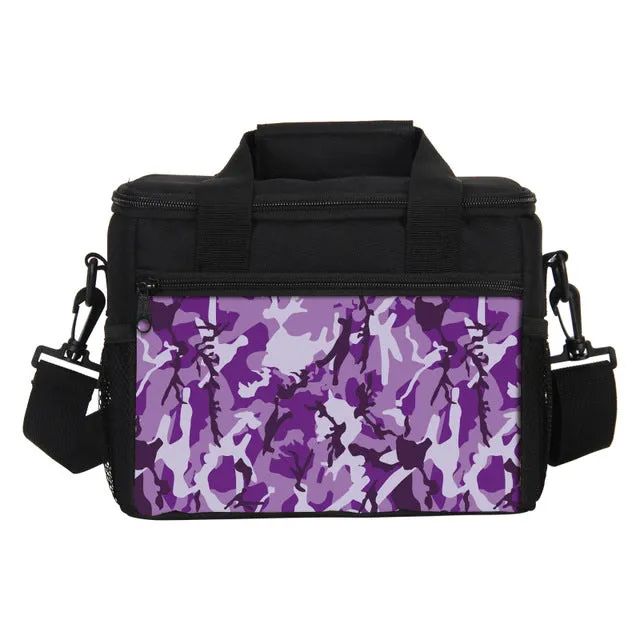 Printed Lunch Rock Portable Insulated Bags