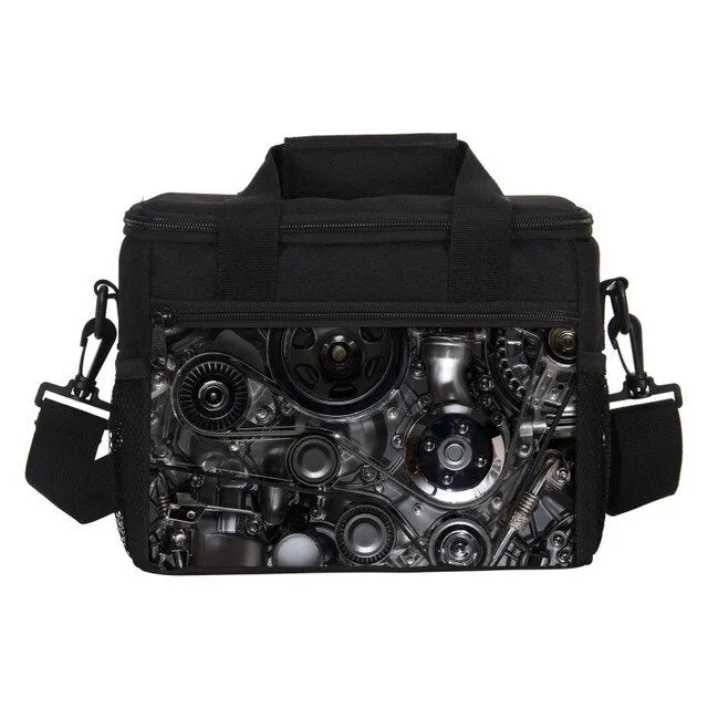 Printed Lunch Rock Portable Insulated Bags