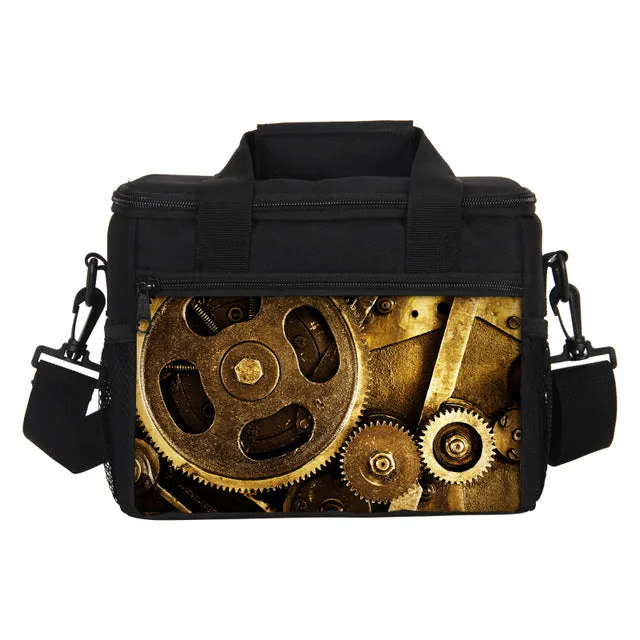 Printed Lunch Rock Portable Insulated Bags