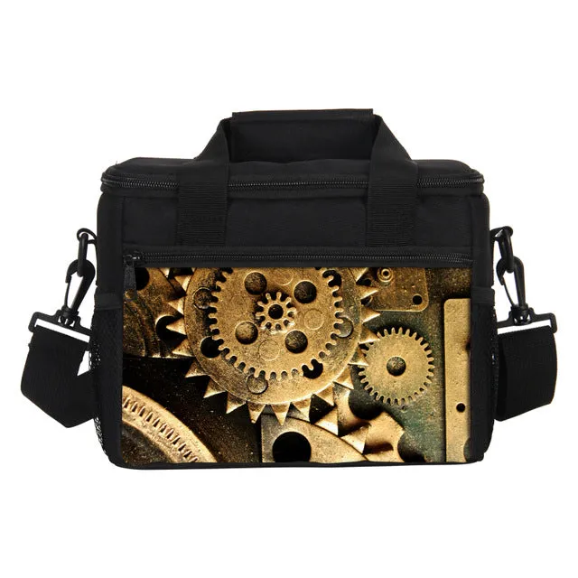 Printed Lunch Rock Portable Insulated Bags