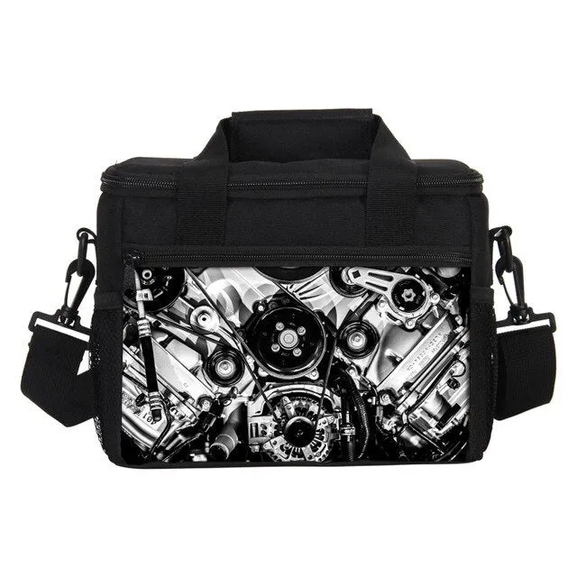 Printed Lunch Rock Portable Insulated Bags