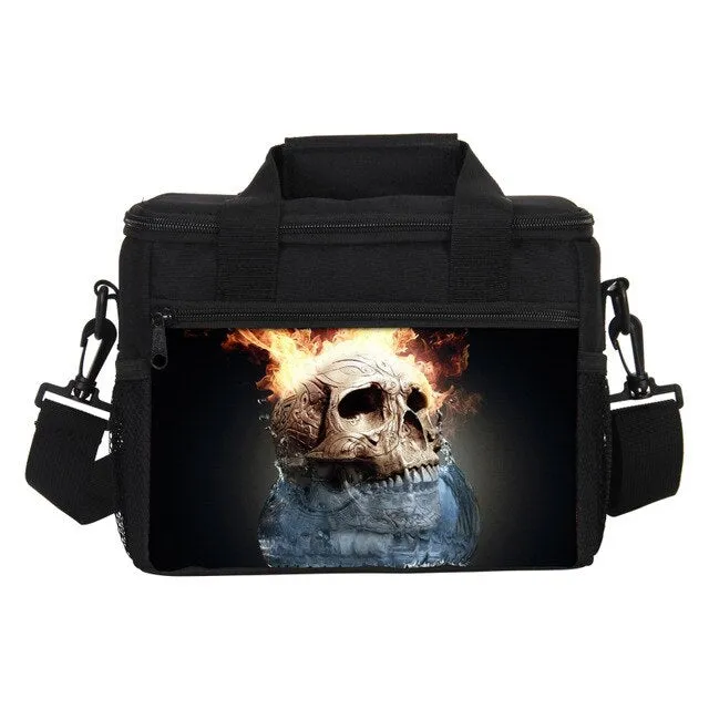 Printed Lunch Rock Portable Insulated Bags