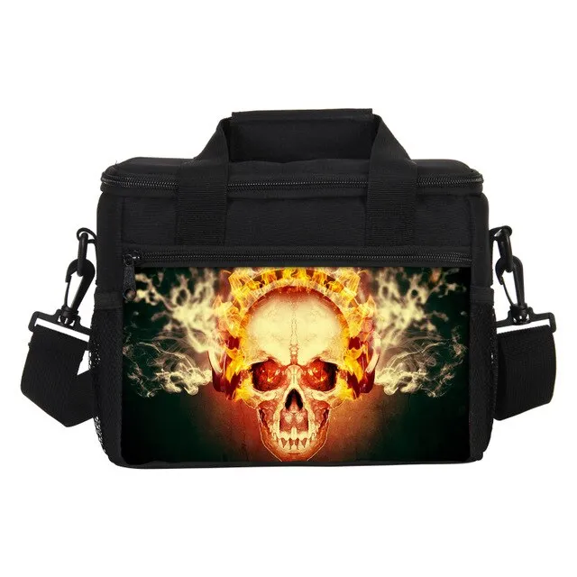Printed Lunch Rock Portable Insulated Bags