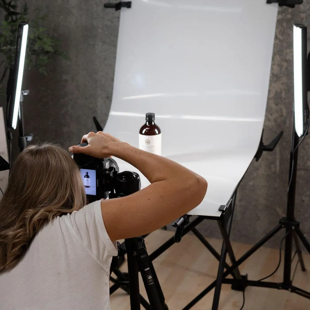 Pro 'Foodie' 60cm Studio Food Photography Table & LED Lighting Kit