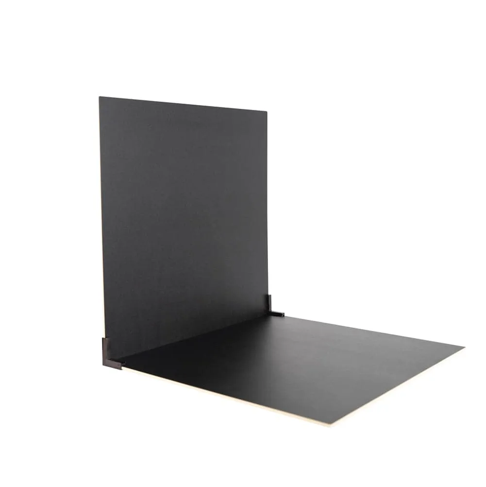ProBoards Flat Lay Photography Rigid Black & Off White Backdrop - Minimalistic (60cm x 60cm)