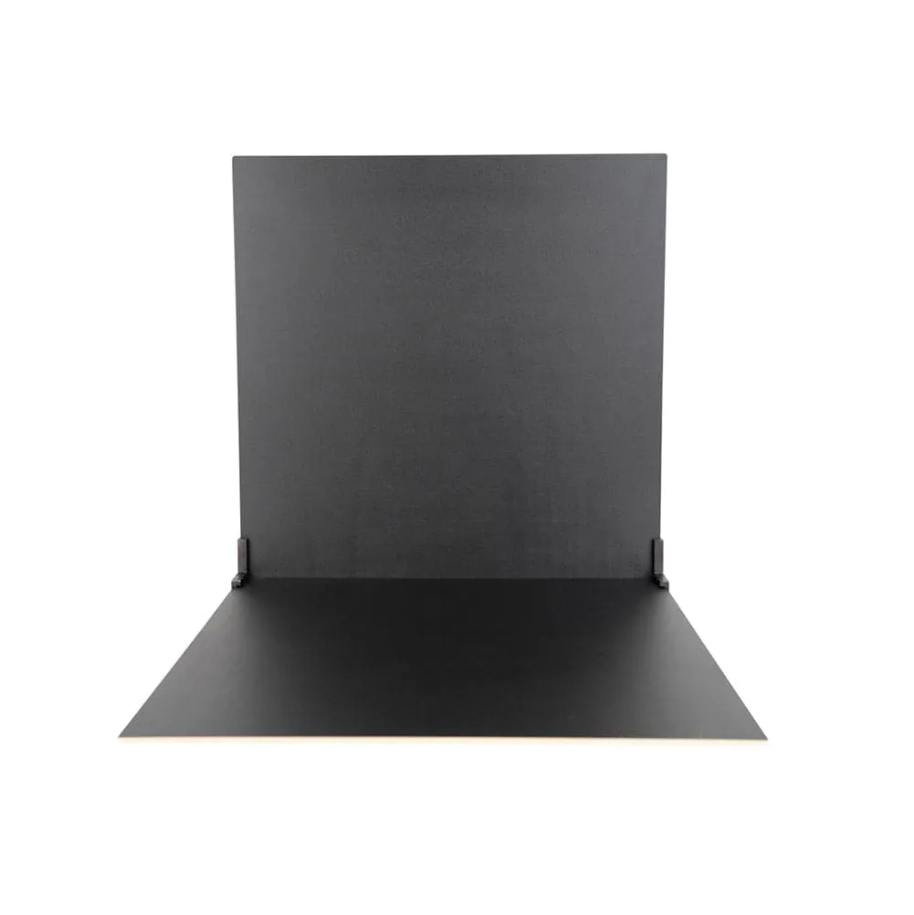 ProBoards Flat Lay Photography Rigid Black & Off White Backdrop - Minimalistic (60cm x 60cm)