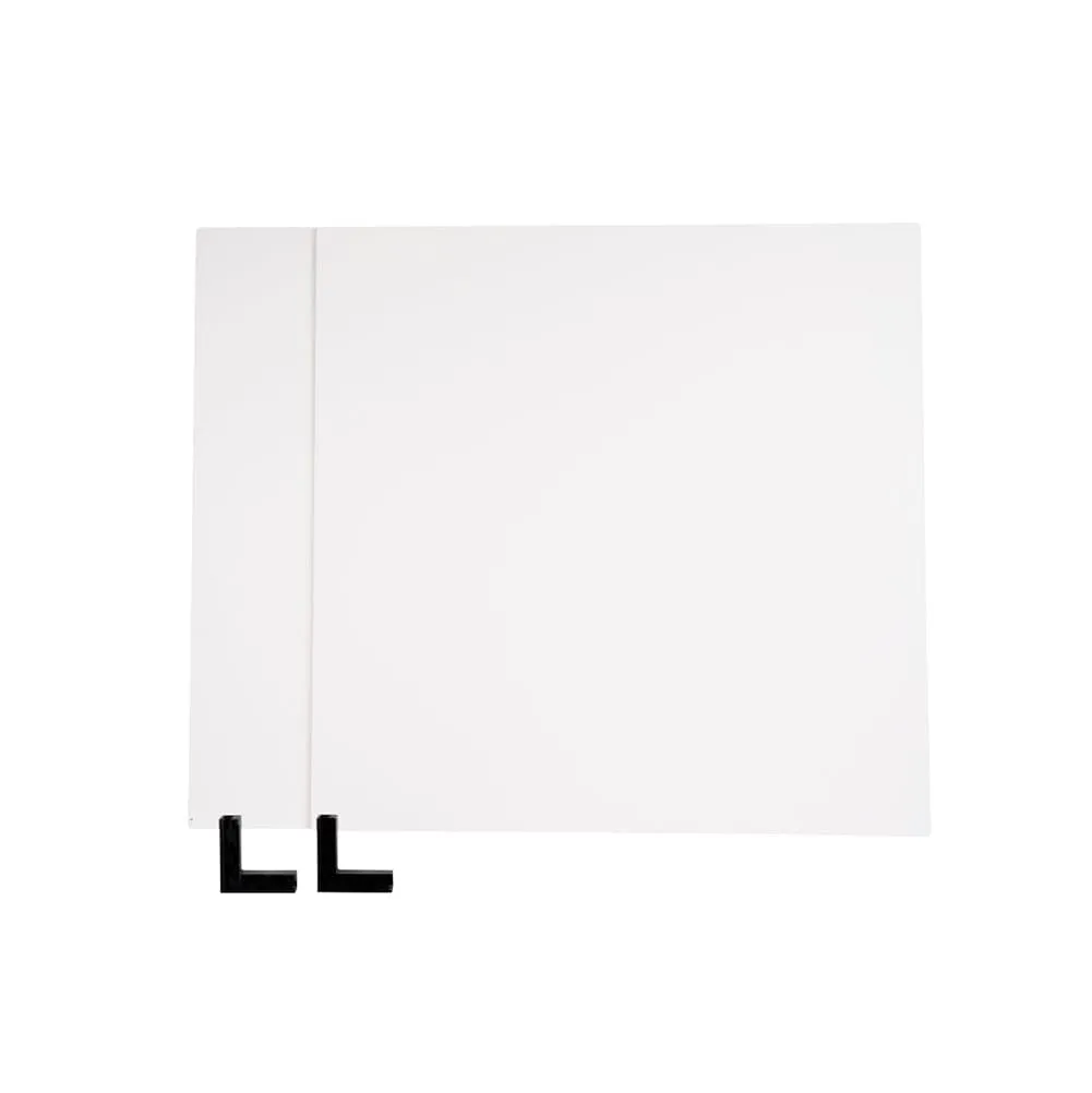 ProBoards Flat Lay Photography Rigid Black & Off White Backdrop - Minimalistic (60cm x 60cm)