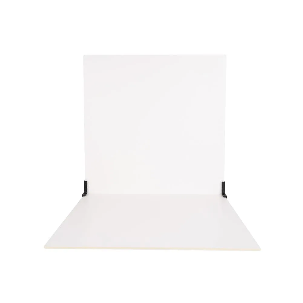 ProBoards Flat Lay Photography Rigid Black & Off White Backdrop - Minimalistic (60cm x 60cm)