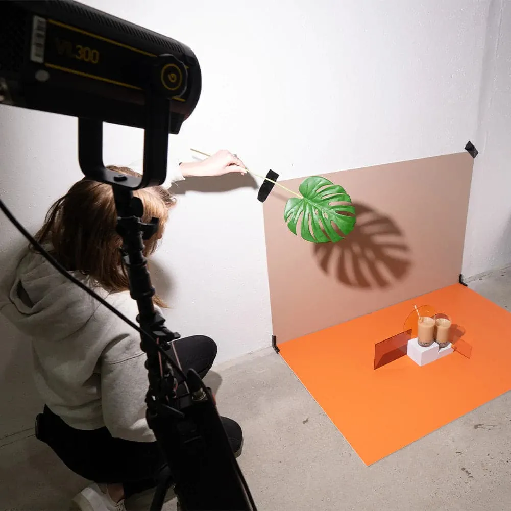 ProBoards Flat Lay Photography Rigid Orange Yellow & Beige Backdrop - Burleigh Heads (80cm x 120cm)