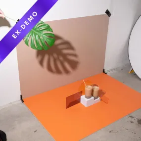 ProBoards Flat Lay Photography Rigid Orange Yellow & Beige Backdrop - Burleigh Heads (80cm x 120cm)