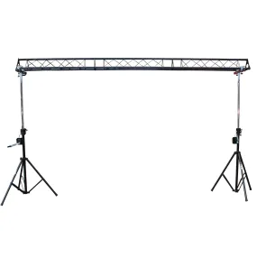 ProX T-LS35C Stage Complete Portable Crank Up System Lighting Triangle Truss System with 3x 57" Truss for 5ft 10ft 15ft Wide 10ft Height