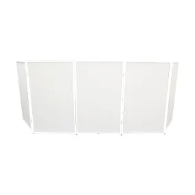 ProX XF-5X3048W 5 Panel - White Frame DJ Facade W-SS Quick Release 180° Hinges