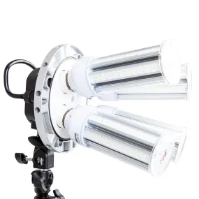 QuadStar II Premium LED Continuous Lighting Kit for Professional Photography and Videography