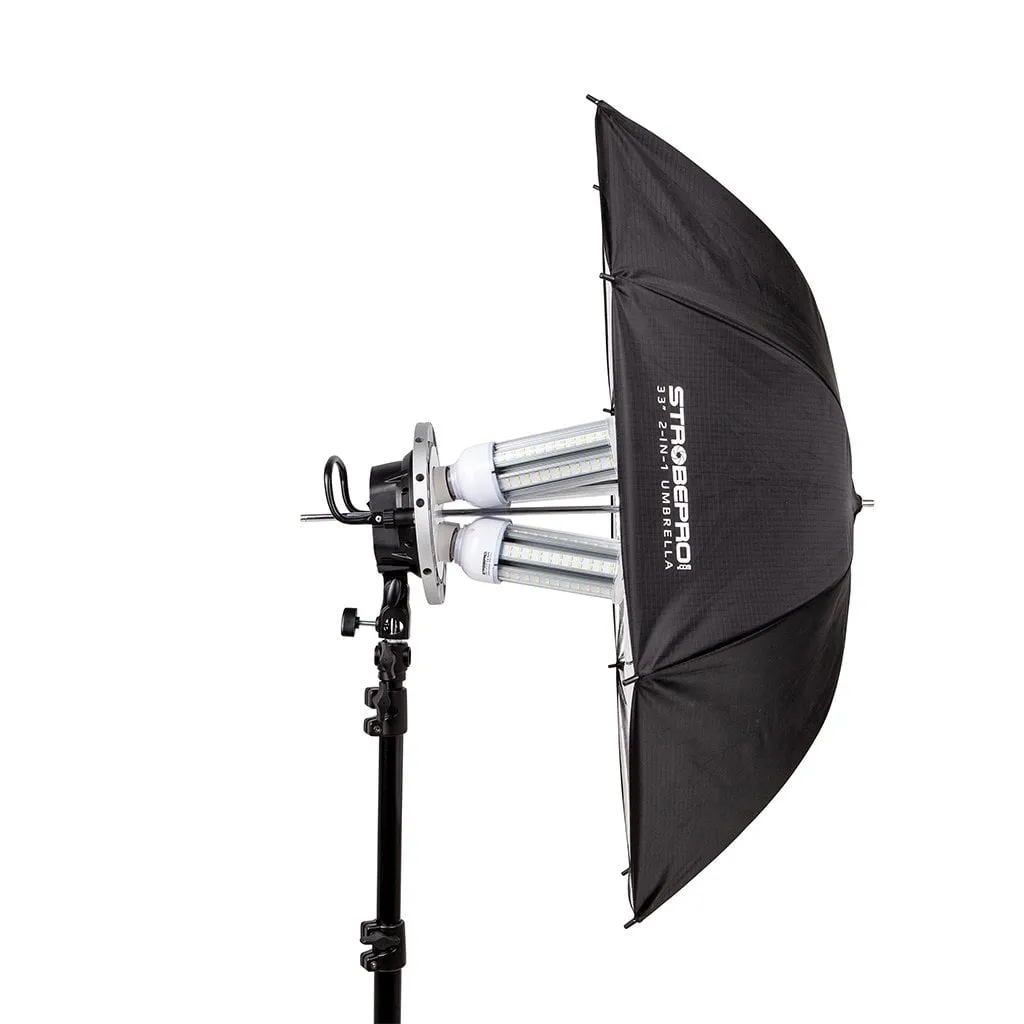 QuadStar II Premium LED Continuous Lighting Kit for Professional Photography and Videography