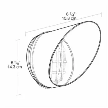 RAB Lighting  HV1W VISOR AND GUARD FOR HB101 WHITE