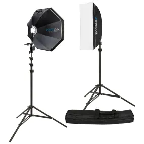 Rapid Box Switch 2-Light Round Head Speedlight Kit