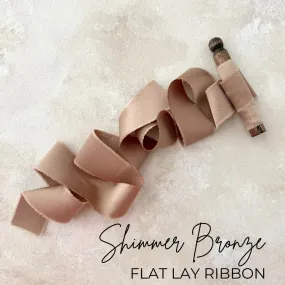 Raw Edge in Silk Bronze Ribbon