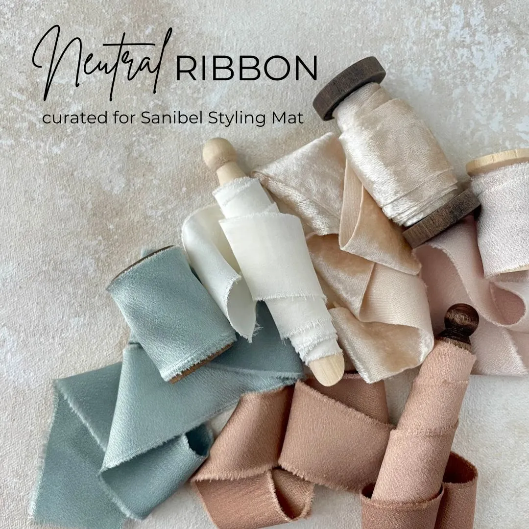 Raw Edge in Silk Bronze Ribbon
