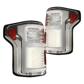 RECON - Chrome Fiber Optic LED Tail Lights - 2015-2017 F150 / 2017-2020 Raptor