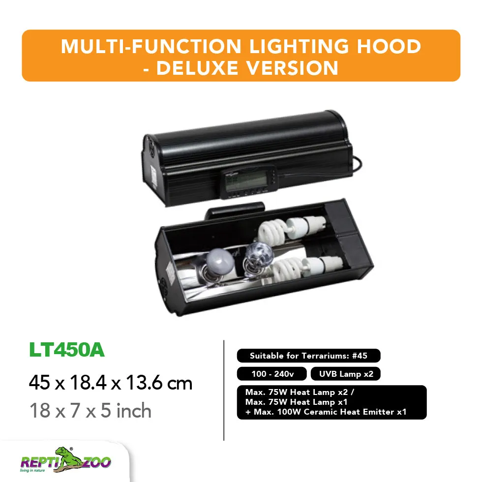 REPTIZOO Multi-Functional Lighting Hood LT Series