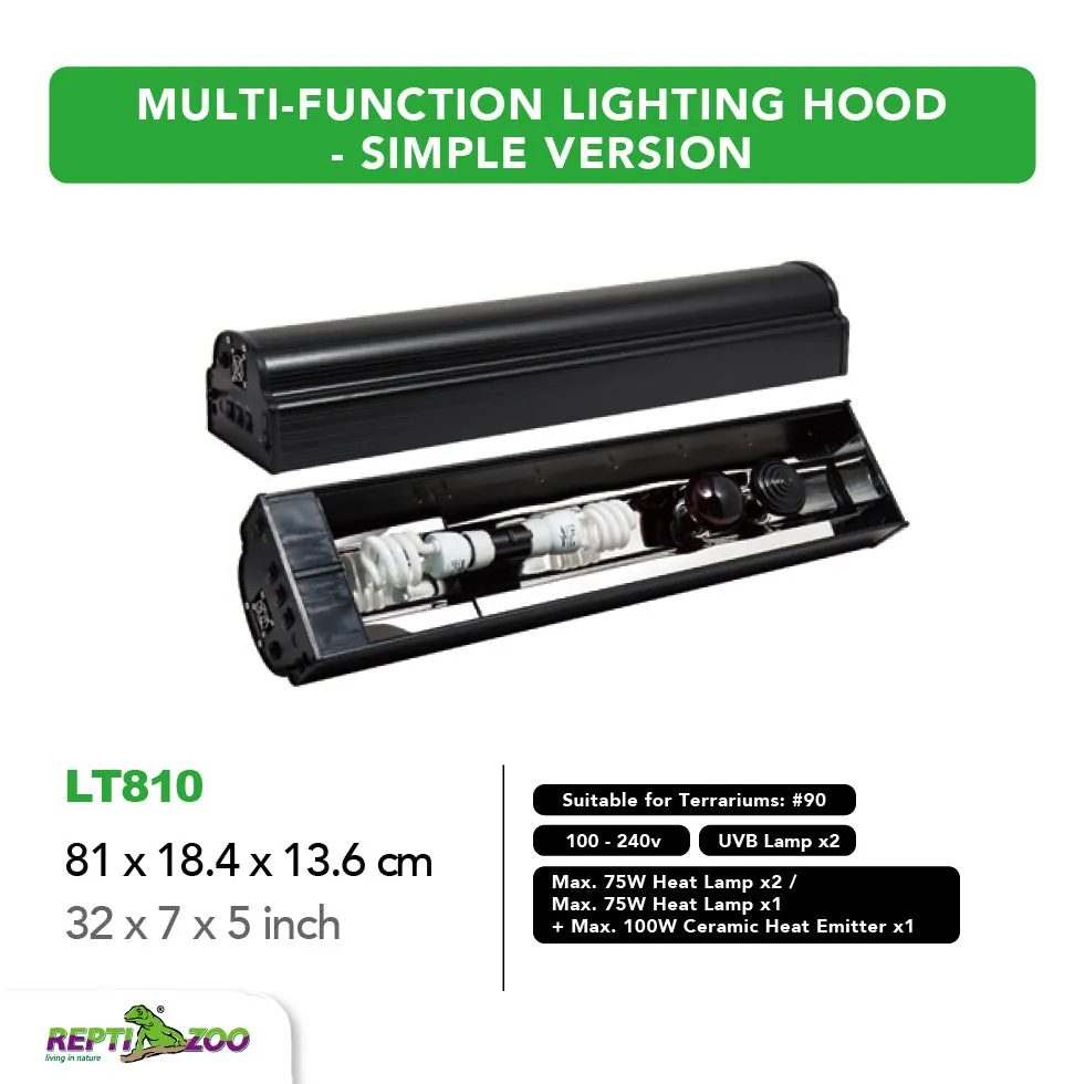 REPTIZOO Multi-Functional Lighting Hood LT Series