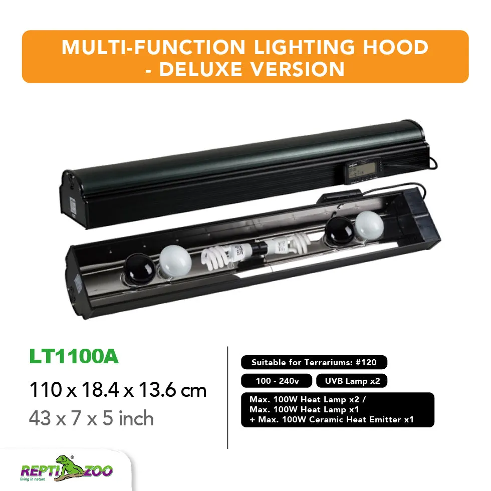 REPTIZOO Multi-Functional Lighting Hood LT Series