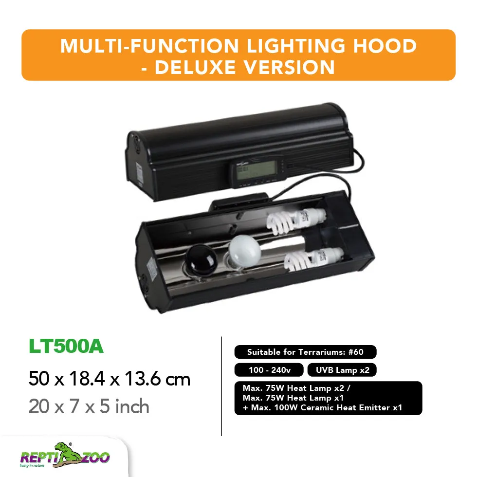REPTIZOO Multi-Functional Lighting Hood LT Series
