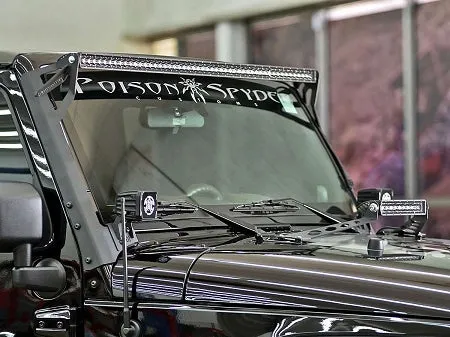 Rigid Industries Brow Mount Kit - 2007-2018 Jeep JK