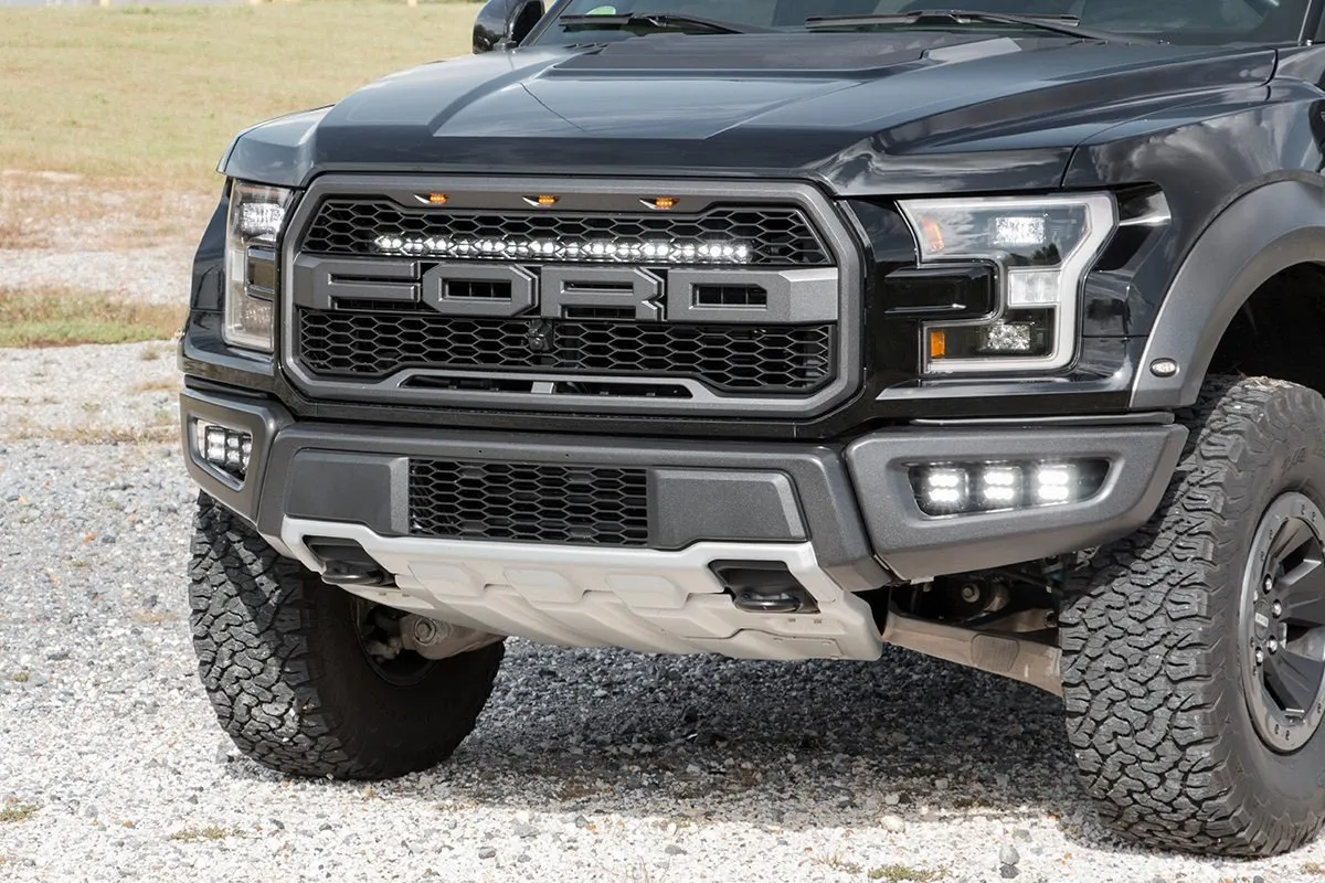 Rough Country - Triple LED Fog Light Kit - 2017-2020 Raptor