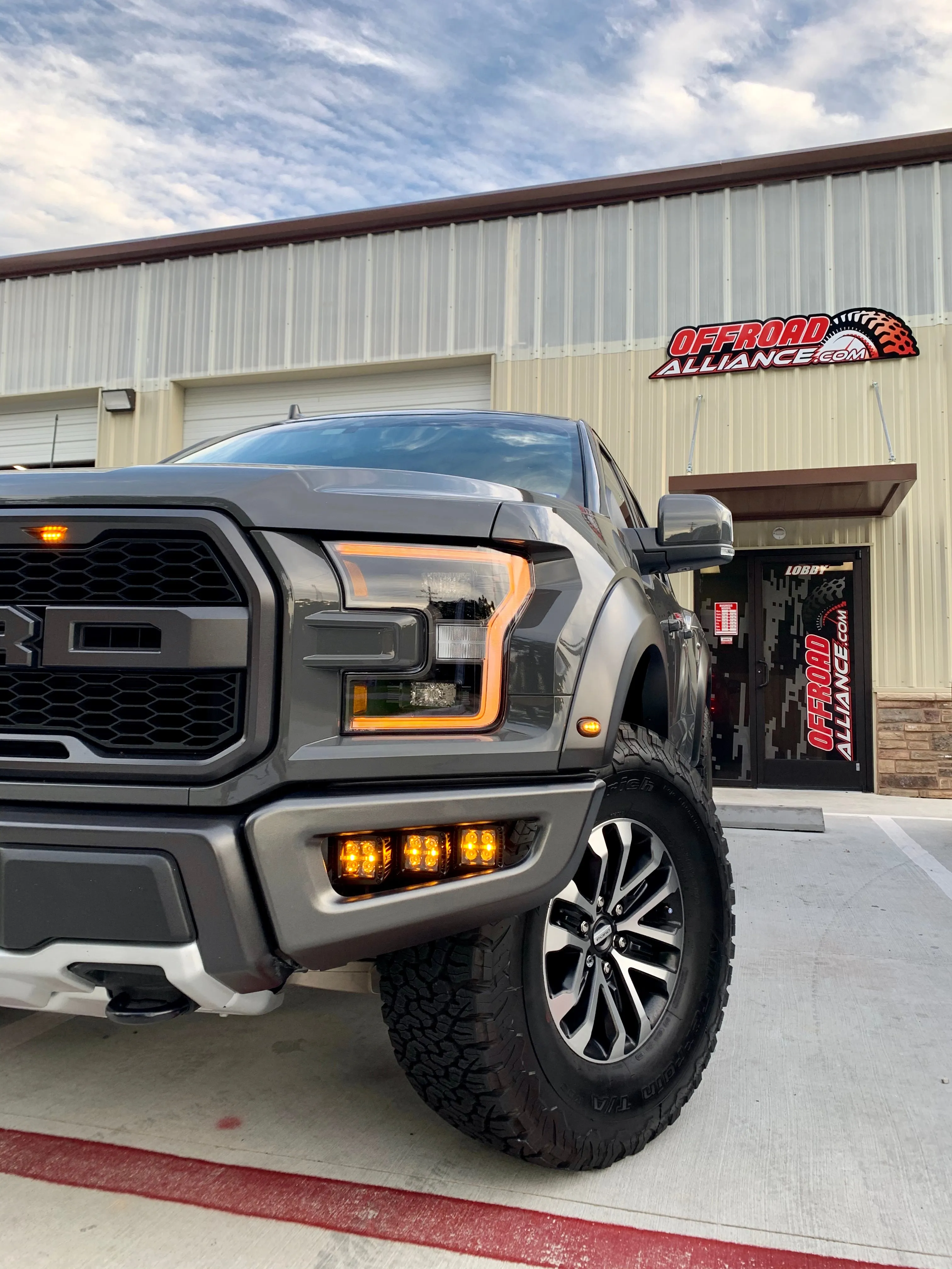 Rough Country - Triple LED Fog Light Kit - 2017-2020 Raptor