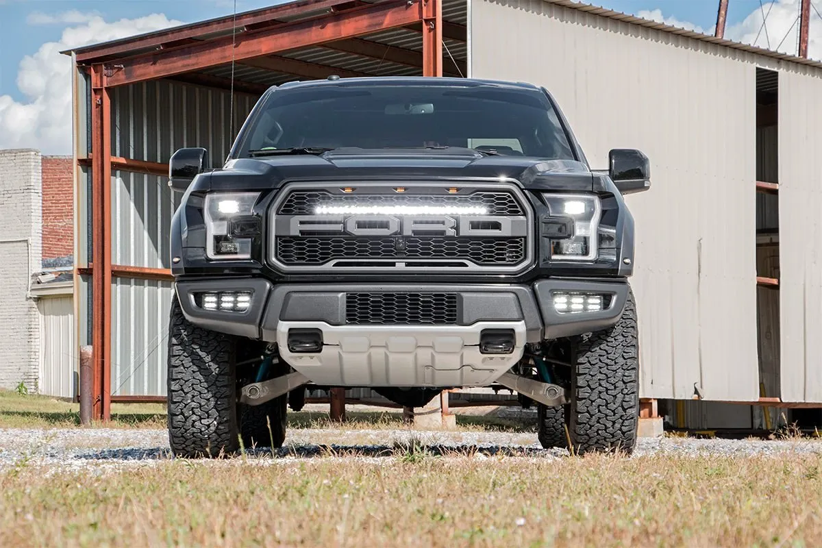 Rough Country - Triple LED Fog Light Kit - 2017-2020 Raptor