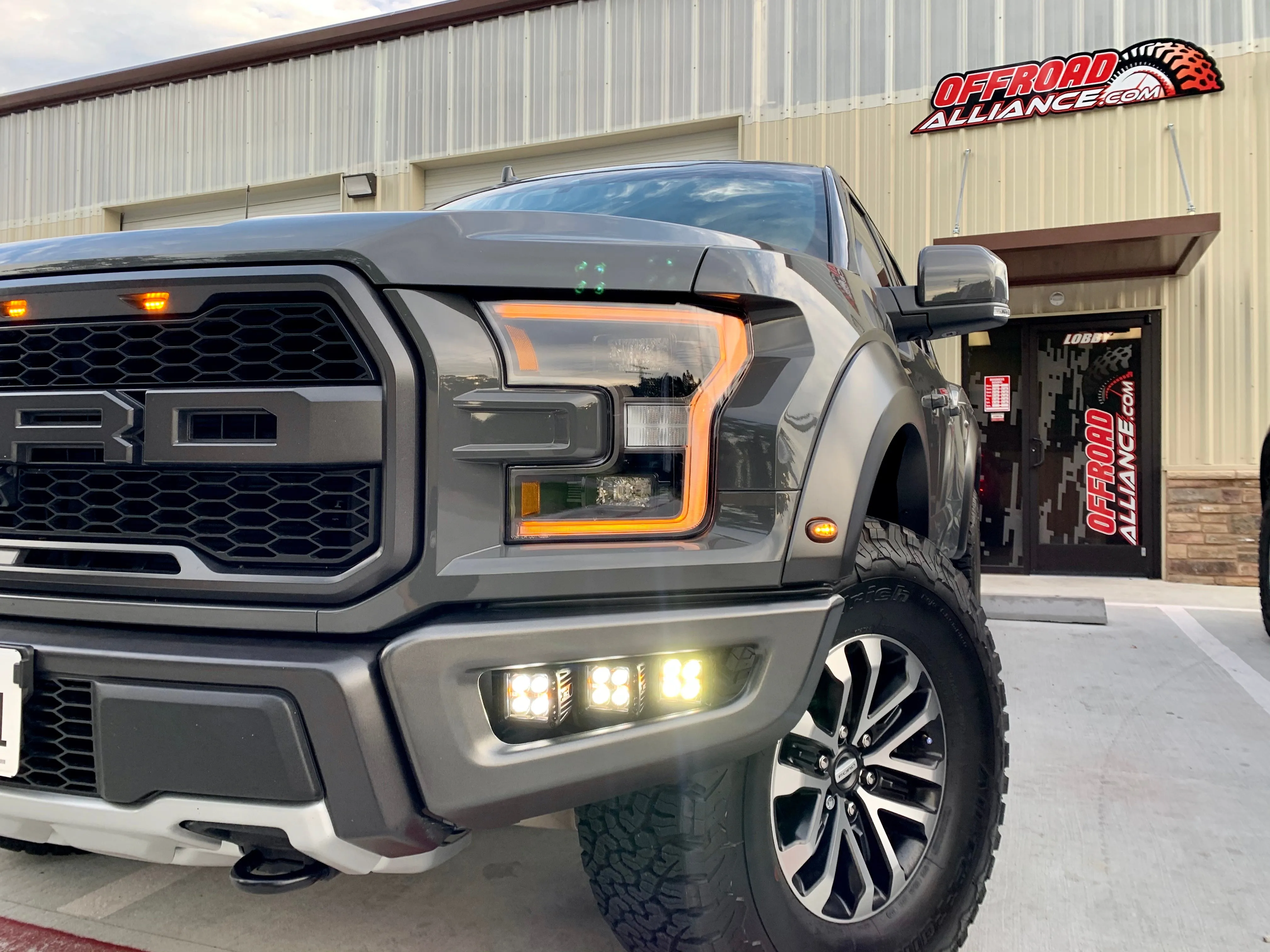 Rough Country - Triple LED Fog Light Kit - 2017-2020 Raptor