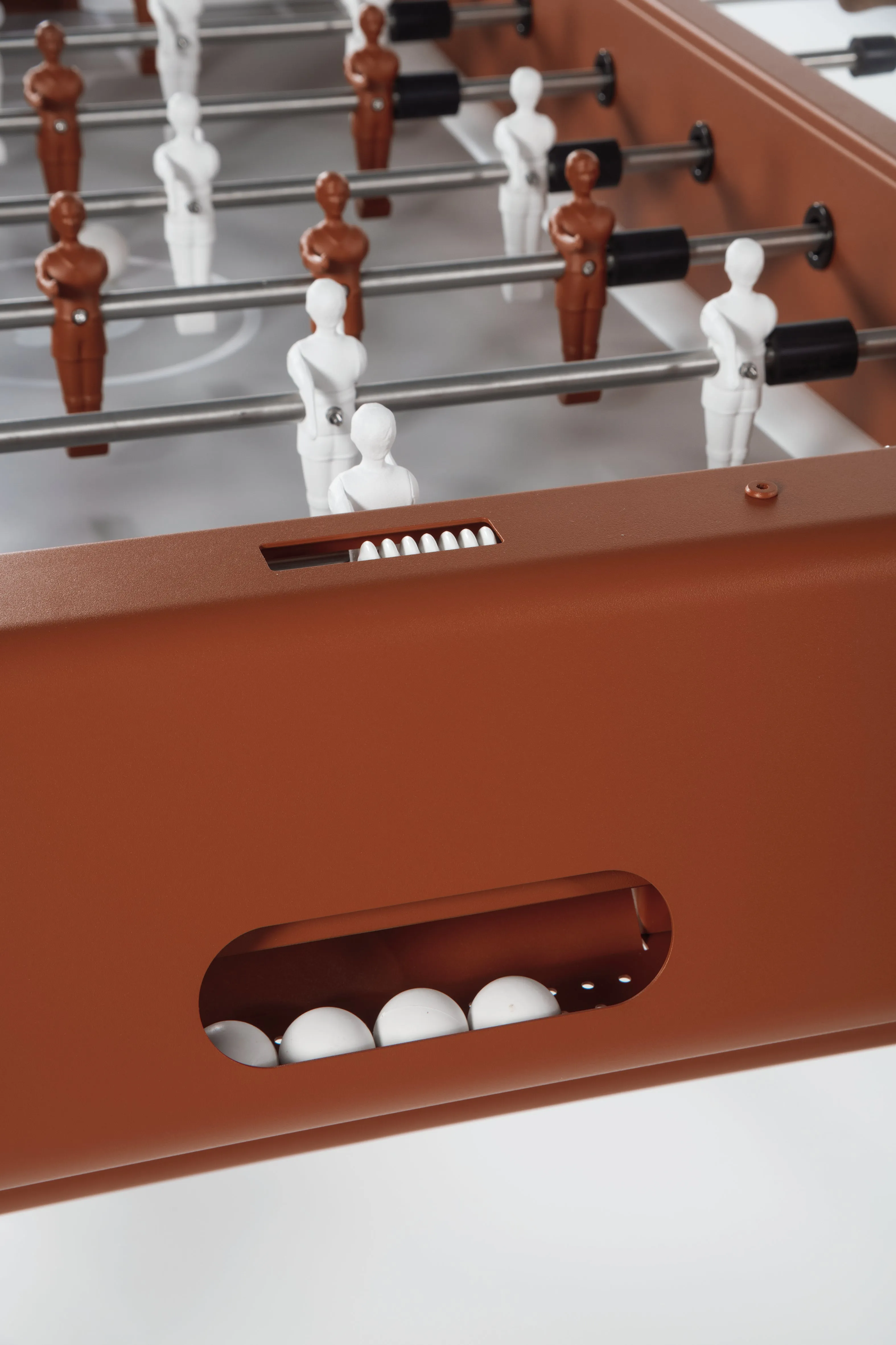 RS Barcelona Orange Brown RS4 Outdoor Foosball Table