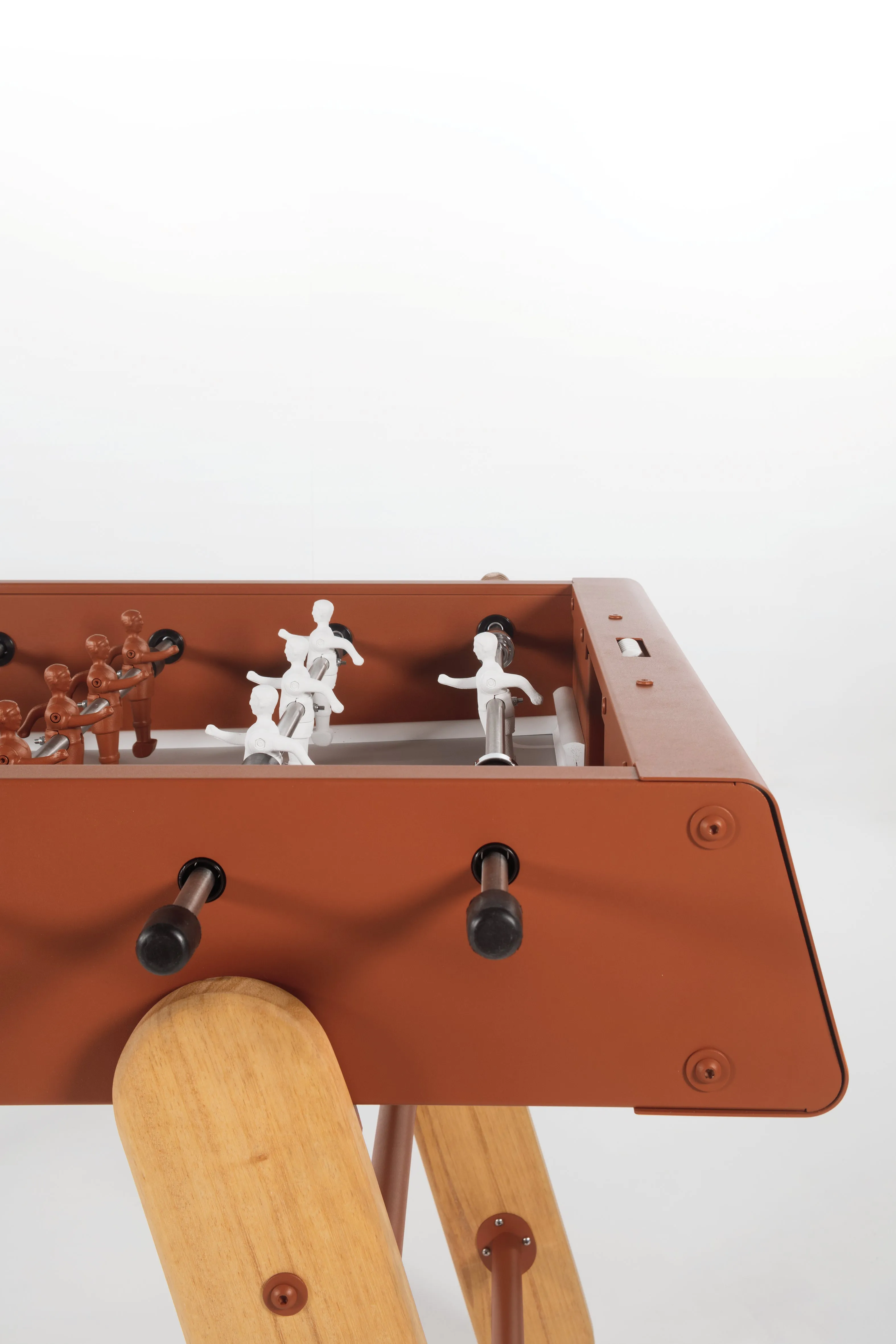 RS Barcelona Orange Brown RS4 Outdoor Foosball Table