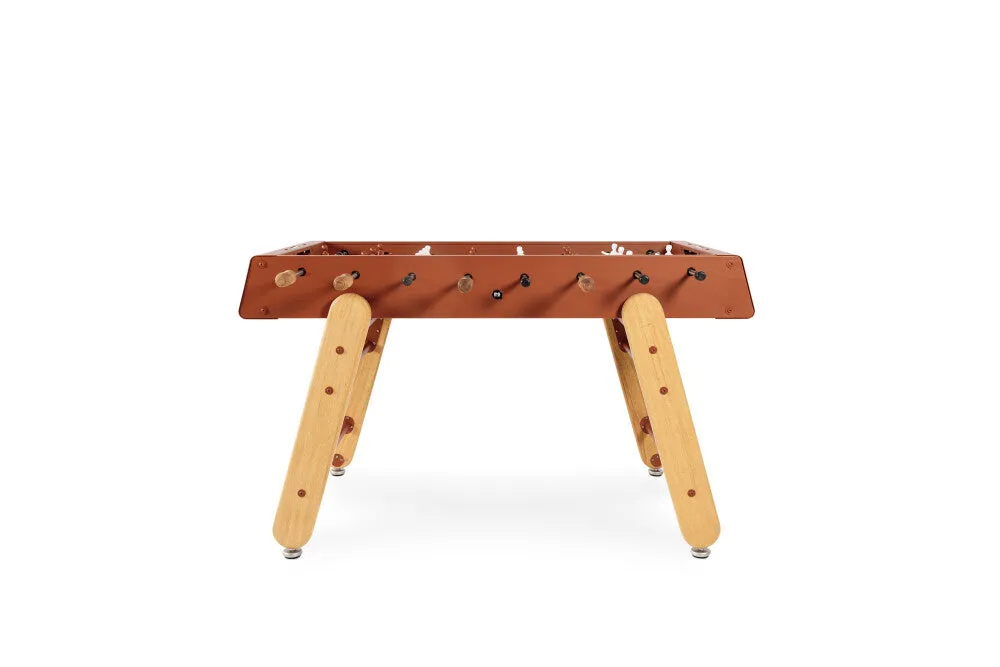 RS Barcelona Orange Brown RS4 Outdoor Foosball Table