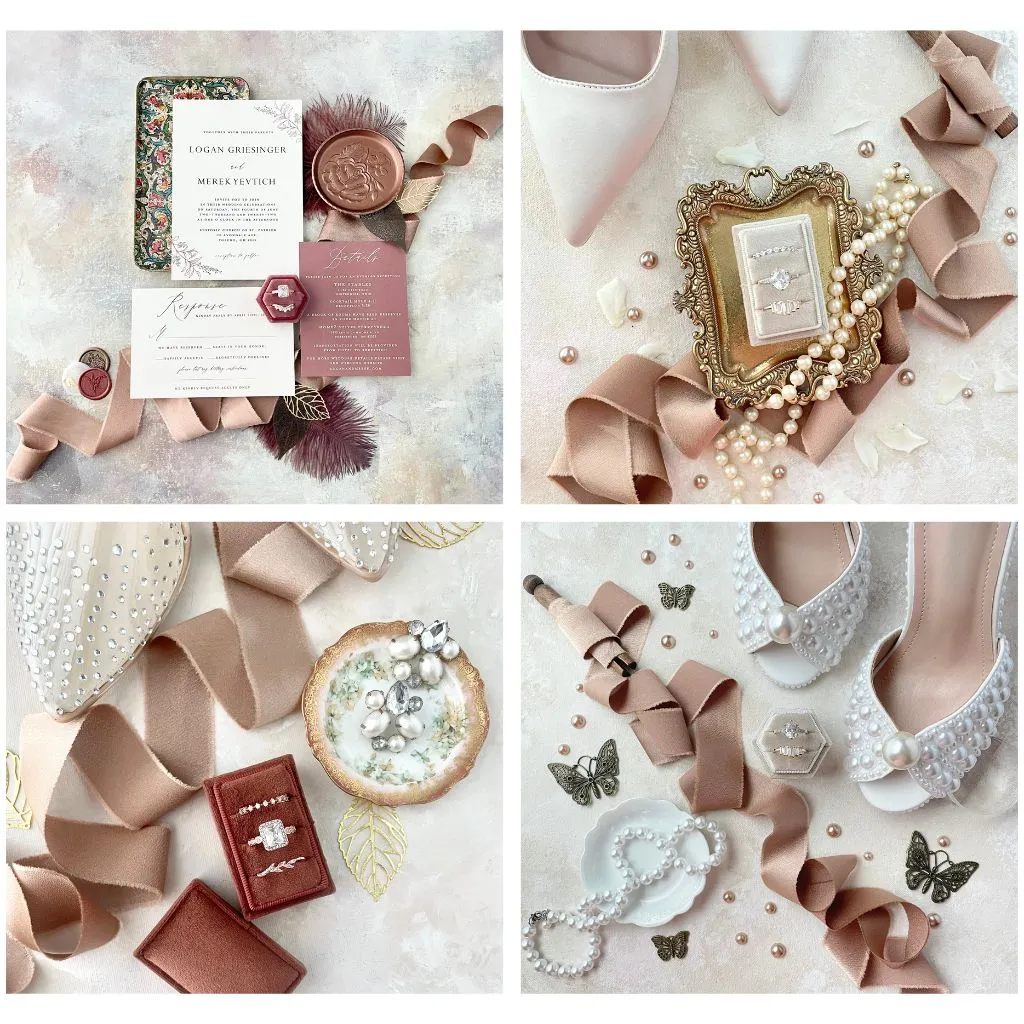RusticWedding Silk Raw Edge Ribbon ~ Fall Styling Ribbon Kit
