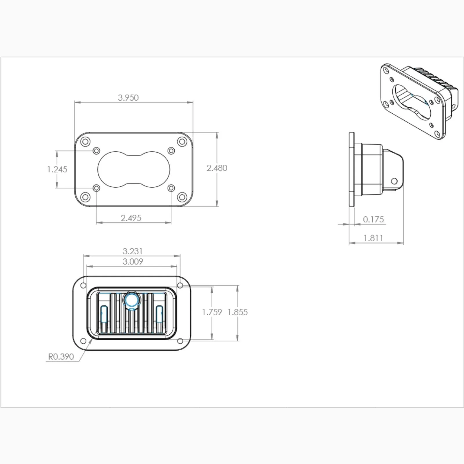 S2 Pro, LED Spot, Flush Mount Baja Designs