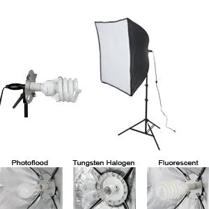 Smith-Victor KSB-500 1-Light 500-watt Economy SoftBox Light Kit