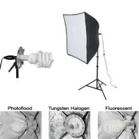 Smith-Victor KSB-500 1-Light 500-watt Economy SoftBox Light Kit
