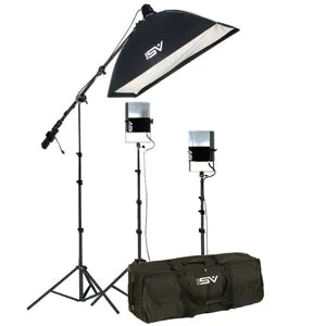 Smith-Victor SL260 3-Light 1450 total watt SoftLight Studio Portrait Kit