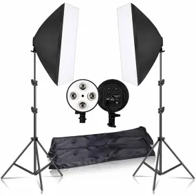 Soft box Squared photography 4 socket e27 Light double