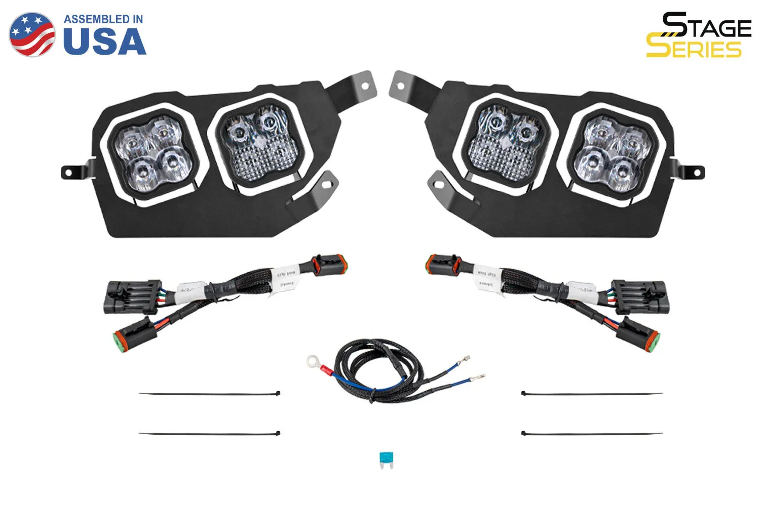 SS3 LED Headlight Mounting Bracket Kit for 2014-2023 Polaris RZR XP