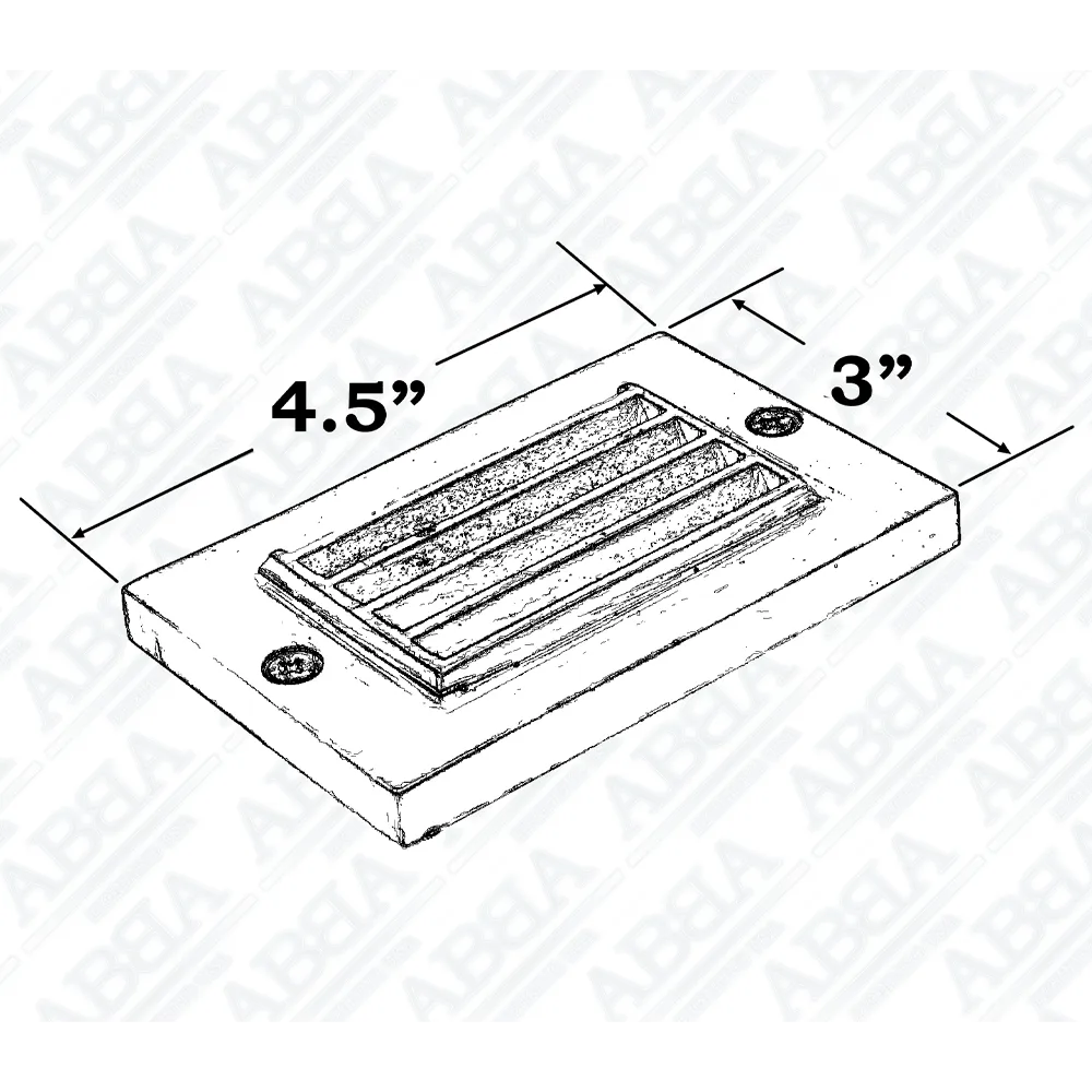 STB07 2W LED Surface Mounted Horizontal Step Light Indoor-Outdoor Lighting