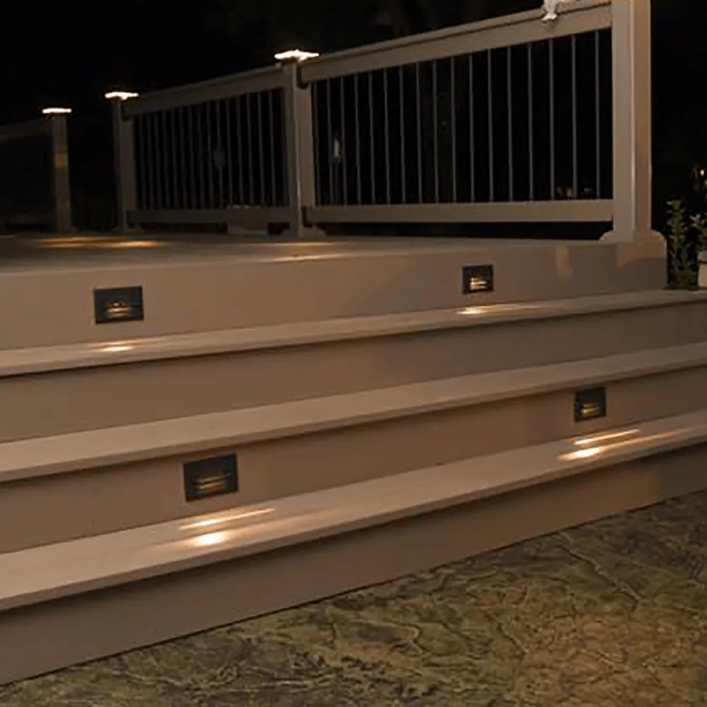 STB07 2W LED Surface Mounted Horizontal Step Light Indoor-Outdoor Lighting