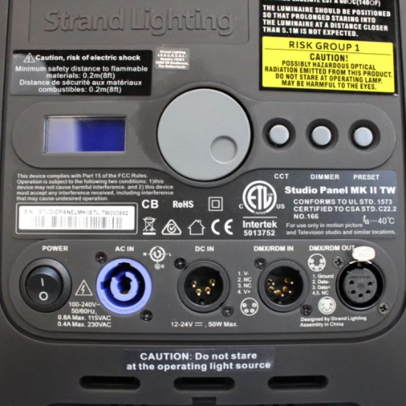 Strand Lighting Studio Panel MK II Tunable White Light LED Panel Luminaire 50W