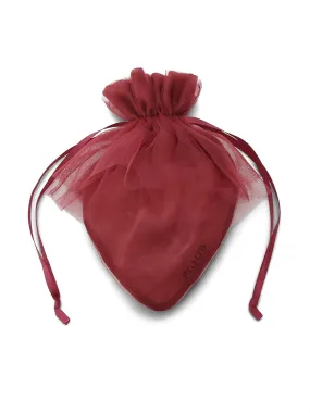 Strawberry Tulle Drawstring Pouch