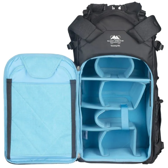 Summit Creative XLarge Rolltop Camera Backpack Tenzing 50L